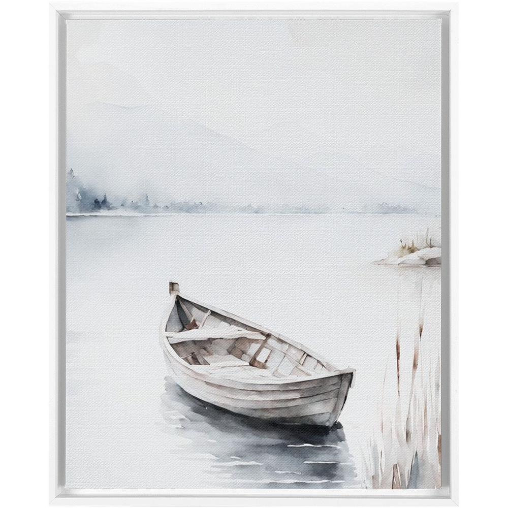 "Fishing Boat" Canvas Framed