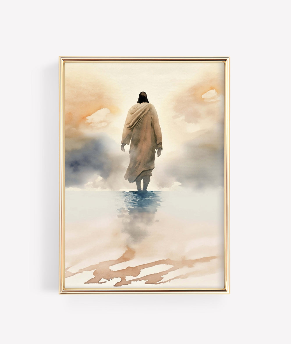 "Jesus on the Water" Digital Image