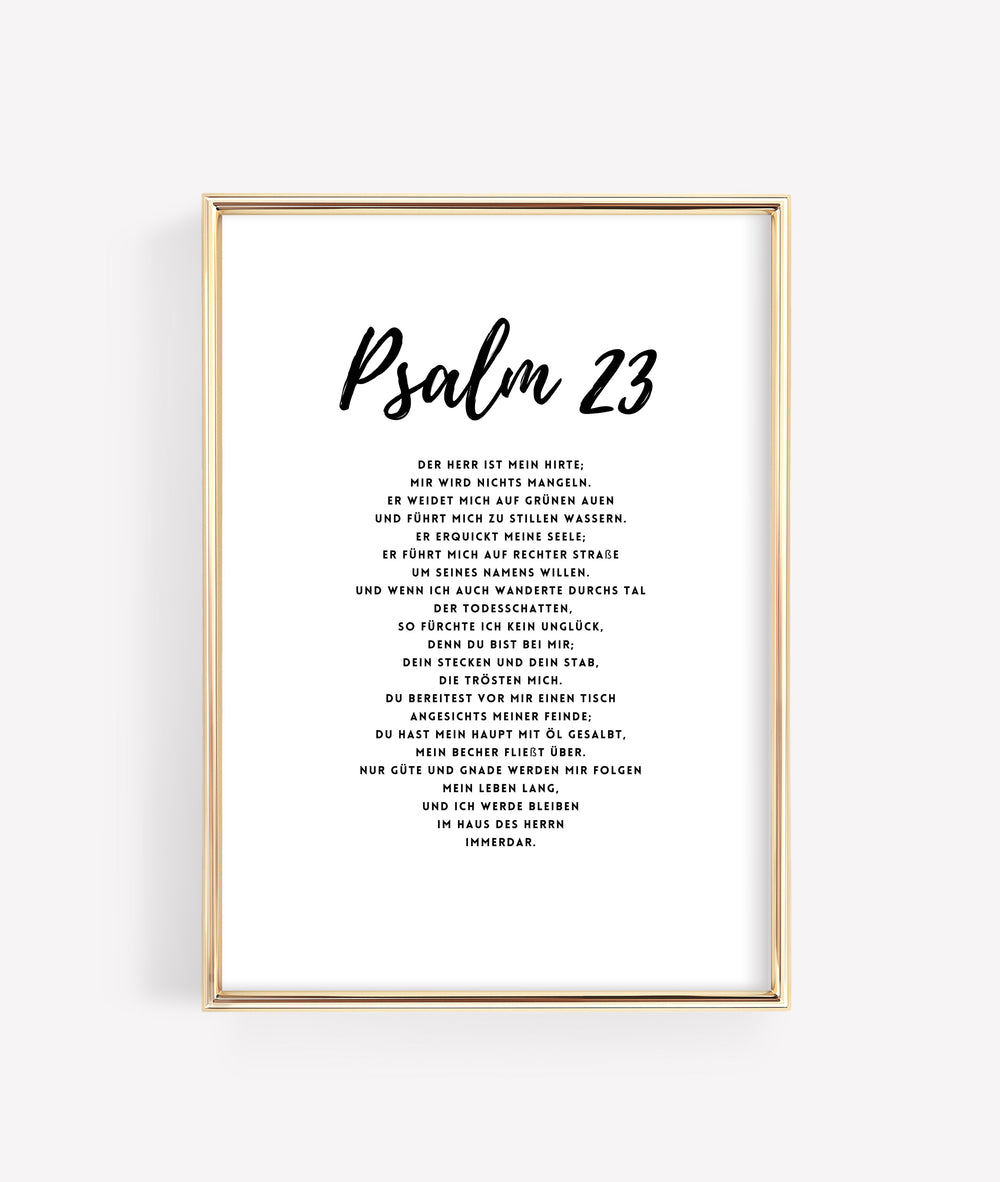 “Psalm 23 4 Color Set” Digital Image